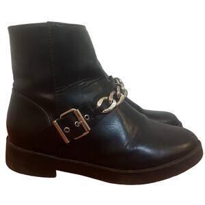 Zara Black Chain Boots sz 30 (6) Zara Booties size 6 toddler